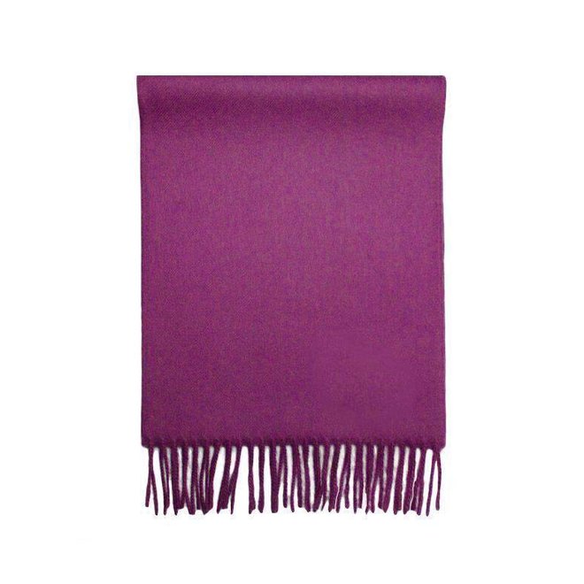 SCHAL 100% BABY ALPACA WOLLE - ROT LILA