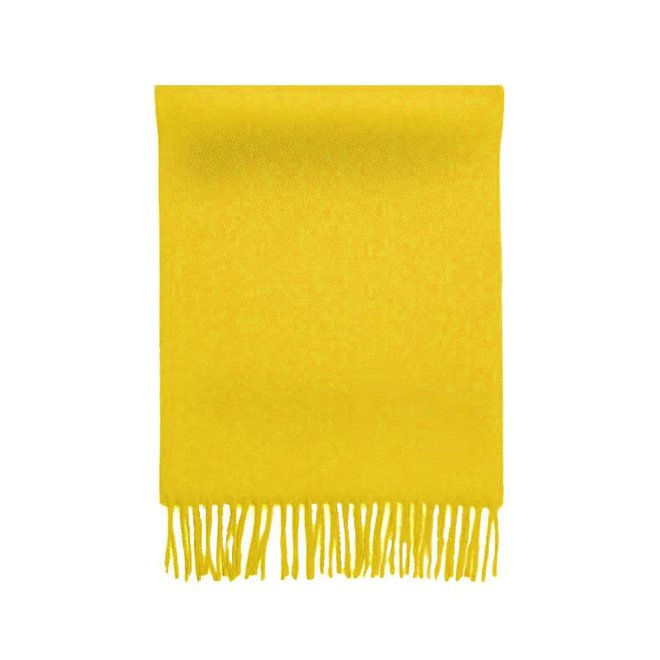 SCHAL "LUXE" 100% BABY ALPACA WOLLE - GELB