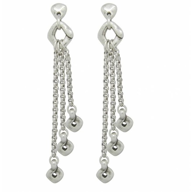 PENDIENTES METAL PLATA, COLLECTION PARADISE WOMEN, REF. 181615