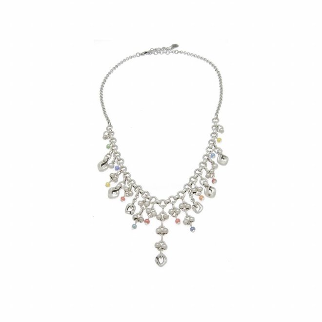 NECKLACE METAL & MURANO CRYSTALS MULTICOLOR, COLLECTION PARADISE, REF. 181831-00