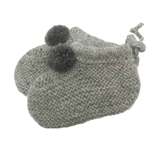 BABY HAND KNITTED SHOES - BABY ALPACA WOOL