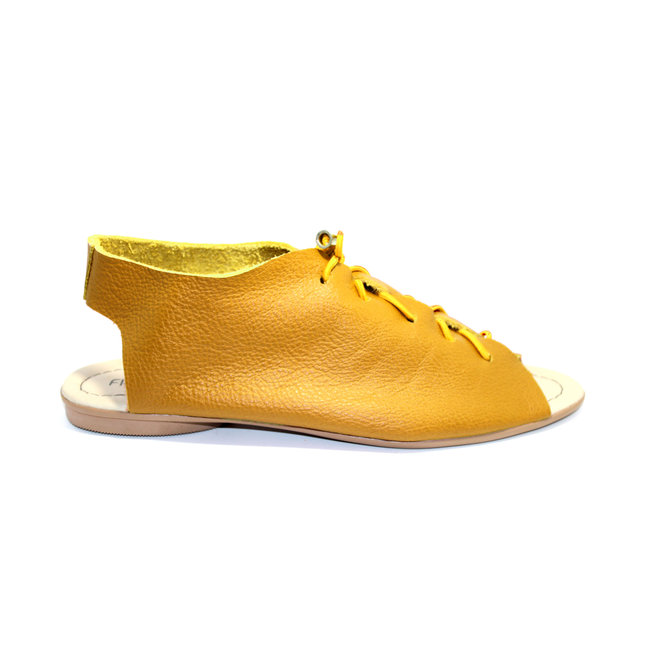 SANDALEN "SEA" SOFT LEDER - MUSTARD - BRASILIEN - VOLARE NEW COLLECTION