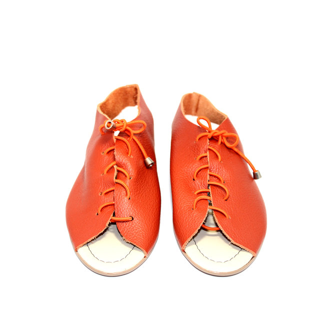 SANDALEN "SEA" SOFT LEDER - ORANGE - BRASILIEN - VOLARE NEW COLLECTION