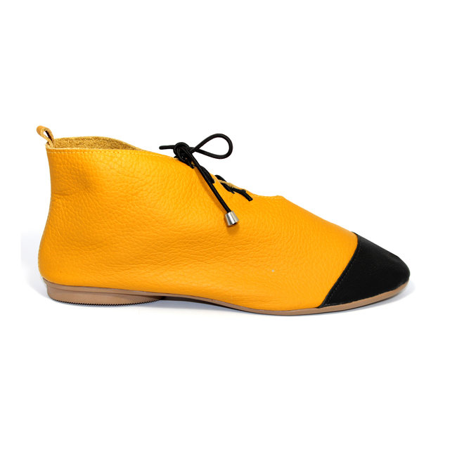 SCHUHE "NICKY" SOFT LEDER - MUSTARD - BRASILIEN - VOLARE NEW COLLECTION