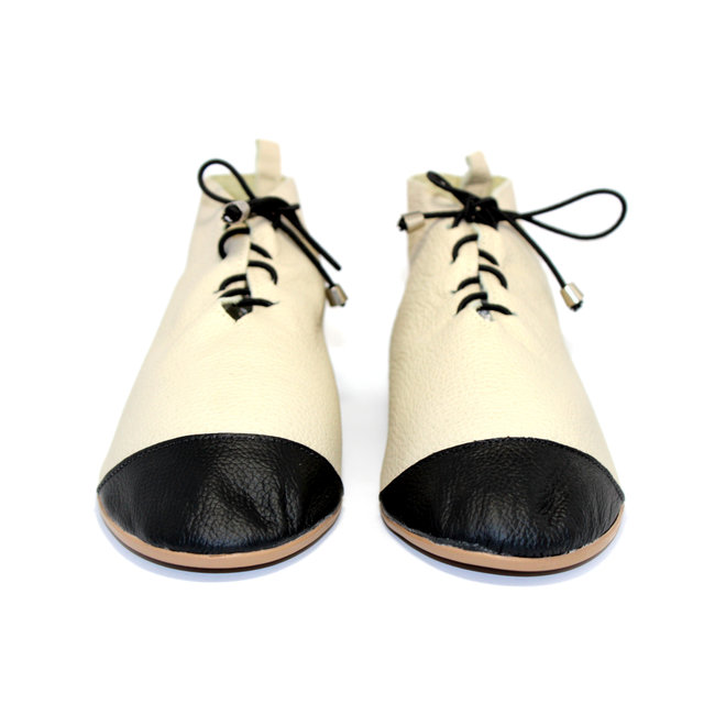SHOES "NICKY" SOFT LEATHER - SANDY - BRASIL - VOLARE NEW COLLECTION