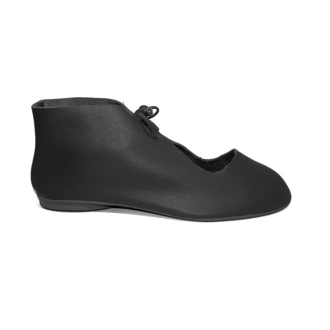 SHOES "NORA" SOFT LEATHER - BLACK - BRASIL - VOLARE NEW COLLECTION