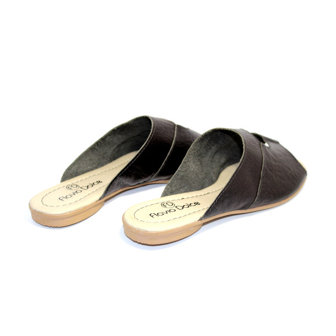 SANDALS "STELLA" SOFT LEATHER - BLACK - BRASIL - VOLARE NEW COLLECTION