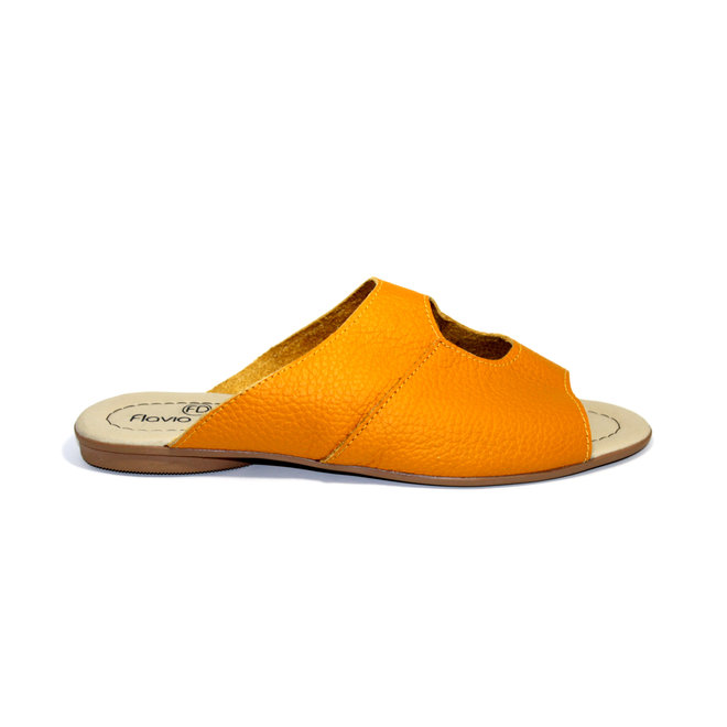 SANDALEN "STELLA" SOFT LEDER - MUSTARD - BRASILIEN