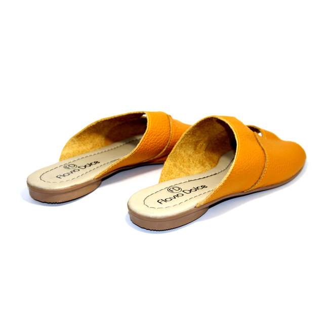 SANDALEN "STELLA" SOFT LEDER - MUSTARD - BRASILIEN  - VOLARE NEW COLLECTION