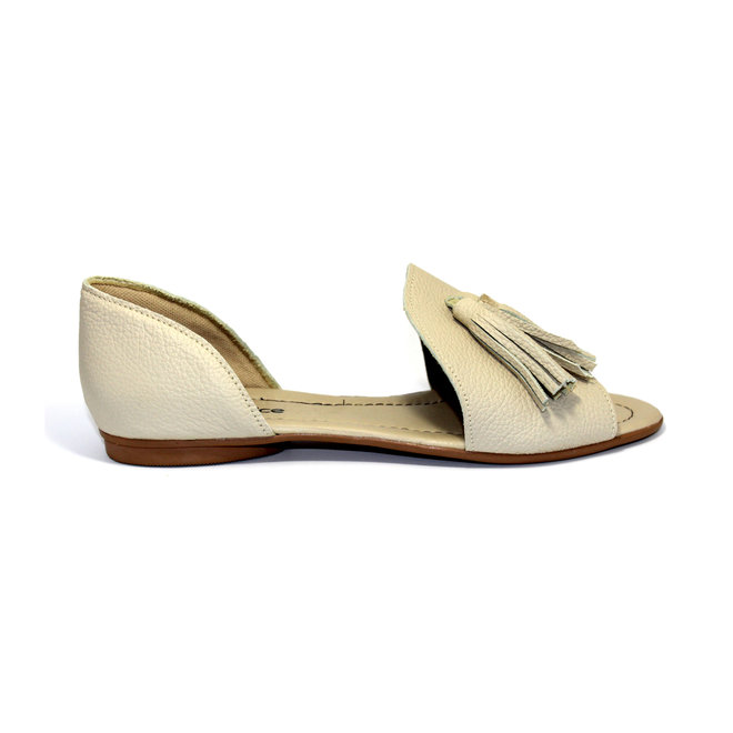 SANDALIAS "SOPHIA" CUERO SUAVE - SANDY ARENA -  BRAZIL - VOLARE NEW COLLECTION