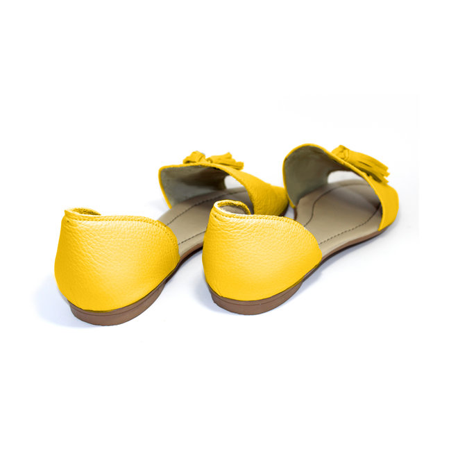 SANDALEN "SOPHIA" SOFT LEDER - MUSTARD - BRASILIEN - VOLARE NEW COLLECTION