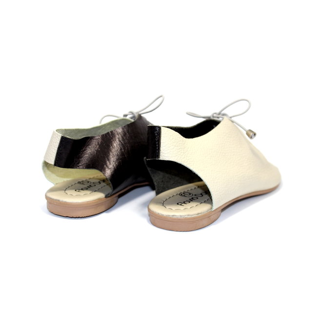 SANDALEN "SEA" SOFT LEDER - SAND/SCHWARZ- BRASILIEN - VOLARE NEW COLLECTION