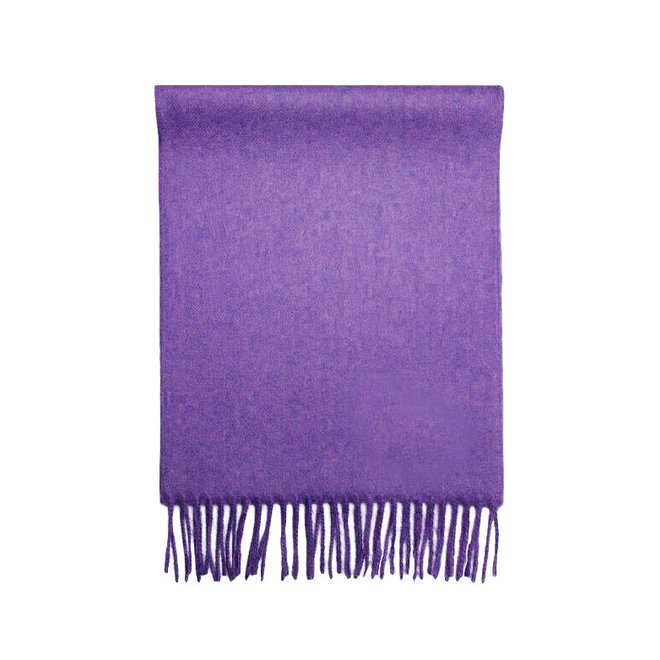 SCARF "LUXE" 100% BABY ALPACA WOOL - MIDDLE VIOLET