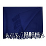 BIG SCHAWL - 100% BABY ALPACA WOOL - BLUE