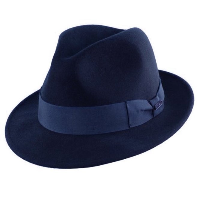 HUT "MILANO" WOLLFILZ  AUS ECUADOR - NAVY BLUE