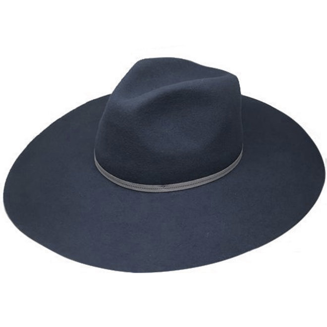 SOMBRERO FLEXIBLE "MONACO" FIELTRO DE LANA  ECUADOR - SMOKED BLUE