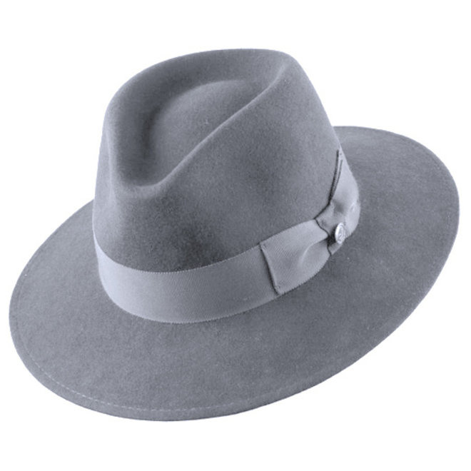 SOMBRERO "VARON CLASSIC" FIELTRO ECUADOR  - GRIS CLARO