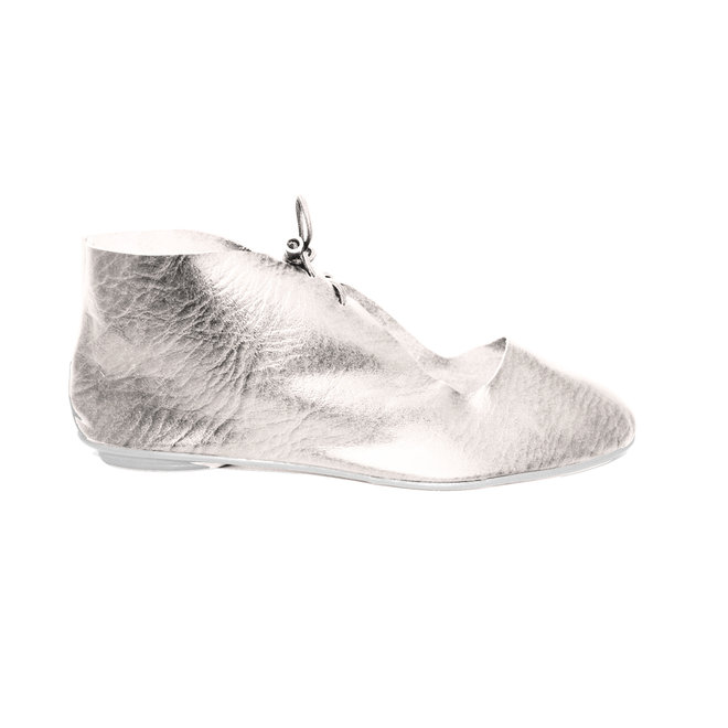 ZAPATOS "NORA" CUERO SUAVE - SILVER - BRAZIL