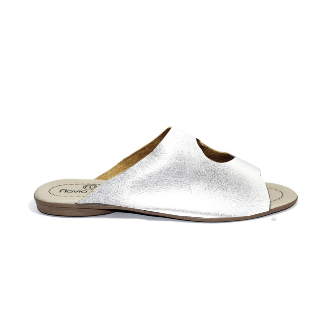 SANDALS "STELLA" SOFT LEATHER - SILVER - BRASIL - VOLARE NEW COLLECTION