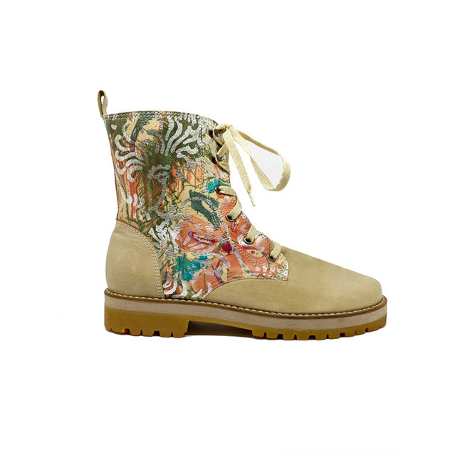 ANKLE BOOTS "DREAM SILVER" 100% LEDER - URUGUAY - HANDMADE