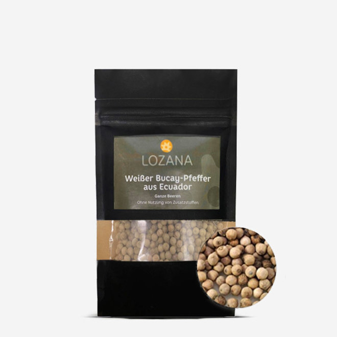 PIMIENTA BUCAY BLANCA (70g) - EN GRANO PARA MORTERO Y MOLINILLO - ECUADOR