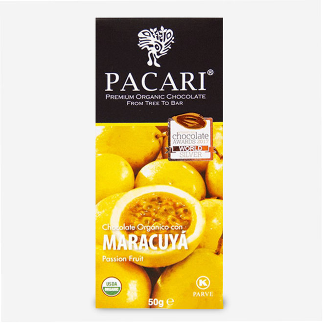BIO RAW "SCHOKOLADE MIT MARACUJÁ" - 60% KAKAO - 50g - ECUADOR
