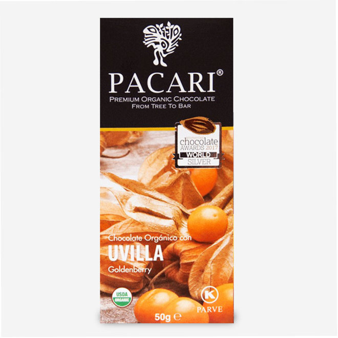 BIO RAW "SCHOKOLADE MIT PHYSALIS" - 60% KAKAO - 50g - ECUADOR