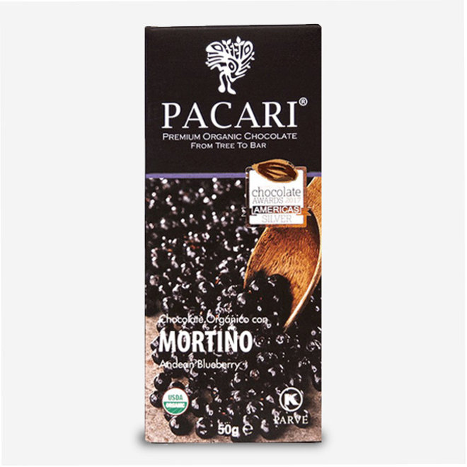 CHOCOLATE "ORGÁNICO CON MORTIÑO ANDINO" - 60% CACAO - 50g - ECUADOR