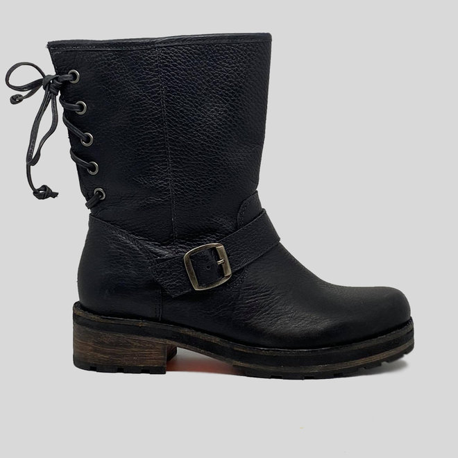 BOOTS 100% LEATHER HANDMADE FROM CHILE- BLACK