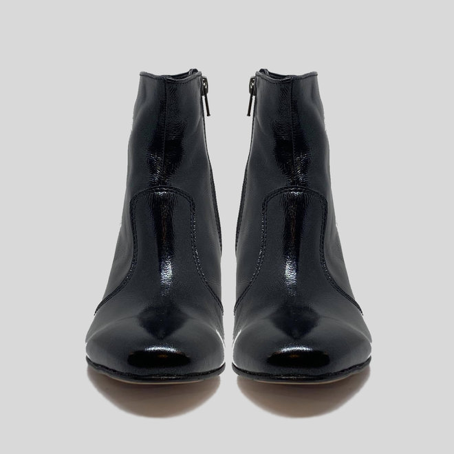 BOOTS 100% PATENT LEATHER HANDMADE FROM CHILE - BLACK