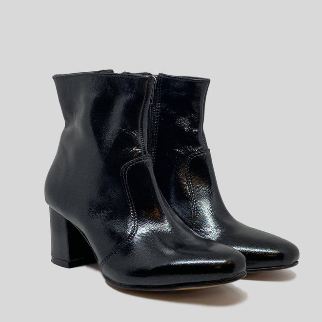 BOOTS 100% PATENT LEATHER HANDMADE FROM CHILE - BLACK