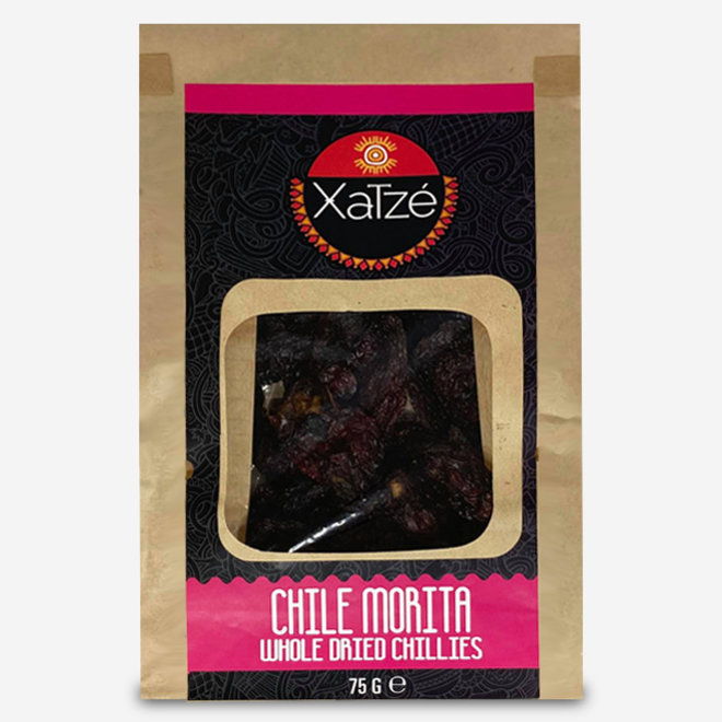 WHOLE DRIED CHILLIES "CHIPOTLE  MORITA" - HOT -  75g - MEXICO