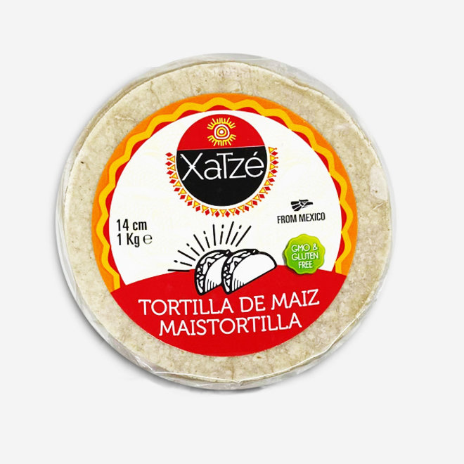 WEIßE MAISTORTILLAS - 14cm - 1Kg - MEXIKO