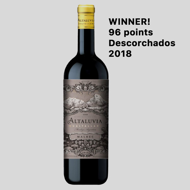 ALTALUVIA -  100% MALBEC - 0,75L - 2019 - ARGENTINA NOTABLE!