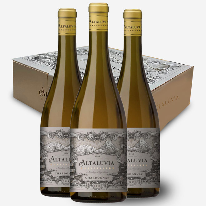 ALTALUVIA -  100% CHARDONNAY - 3 BOTTLE BOX - 2018 - ARGENTINA