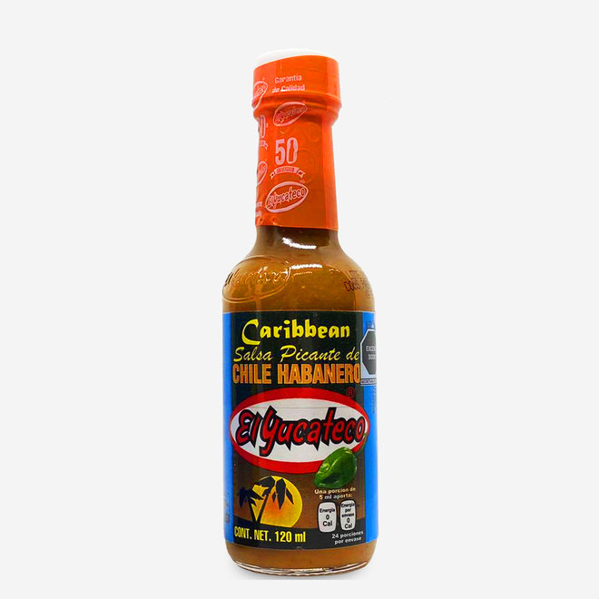 SEHR SCHARFE HABANERO "CARIBBEAN" CHILI SAUCE - 120ml - MEXIKO