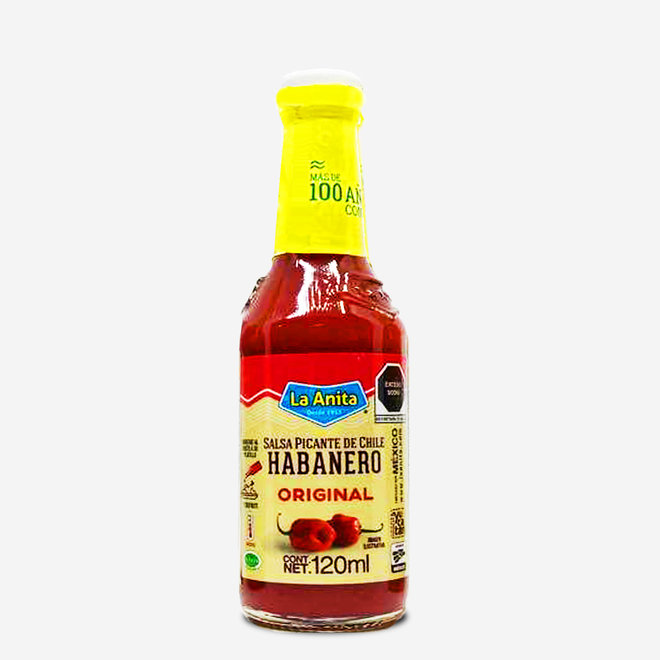 HABANERO CHILI  SAUCE ORIGINAL - HOT - 120ml - MEXICO