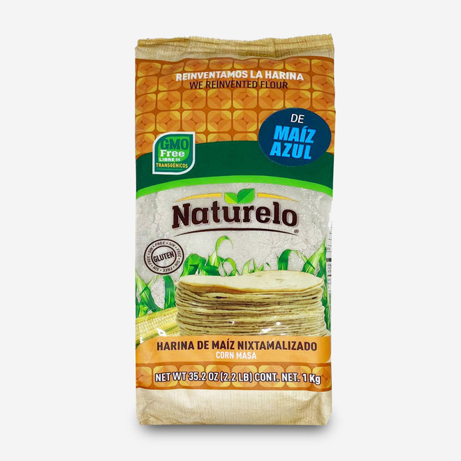 BLAUES MAISMEHL FÜR TORTILLAS - NIXTAMALISIERT - GLUTENFREI - 1Kg - MEXIKO