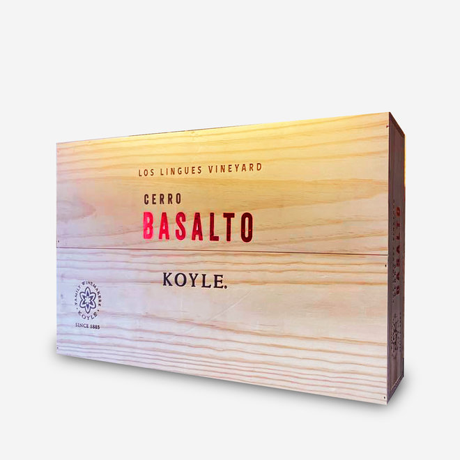 ENSAMBLAJE "BASALTO" - 0,75L  - CAJA DE MADERA 6 BOTELLAS - 2015 - CHILE