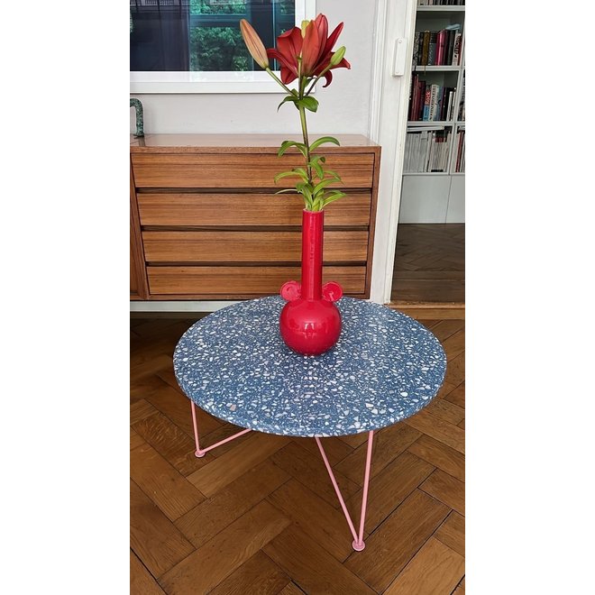 LOW TABLE "MEMPHIS" TERRAZZO" BLUE/PINK