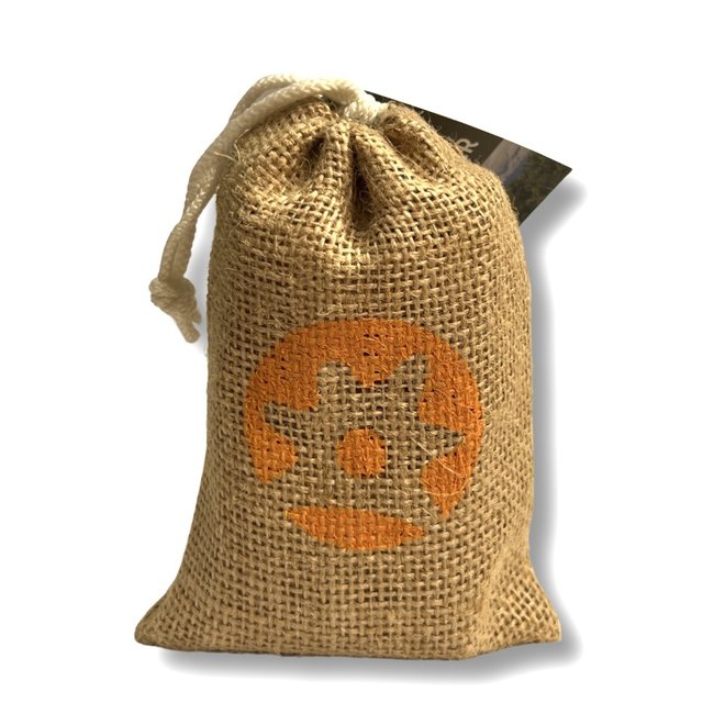 JUTE BAG - BLACK BUCAY PEPPER (65g) - WHOLE PEPPERCORNS FOR MORTAR AND MILL - ECUADOR - 65g