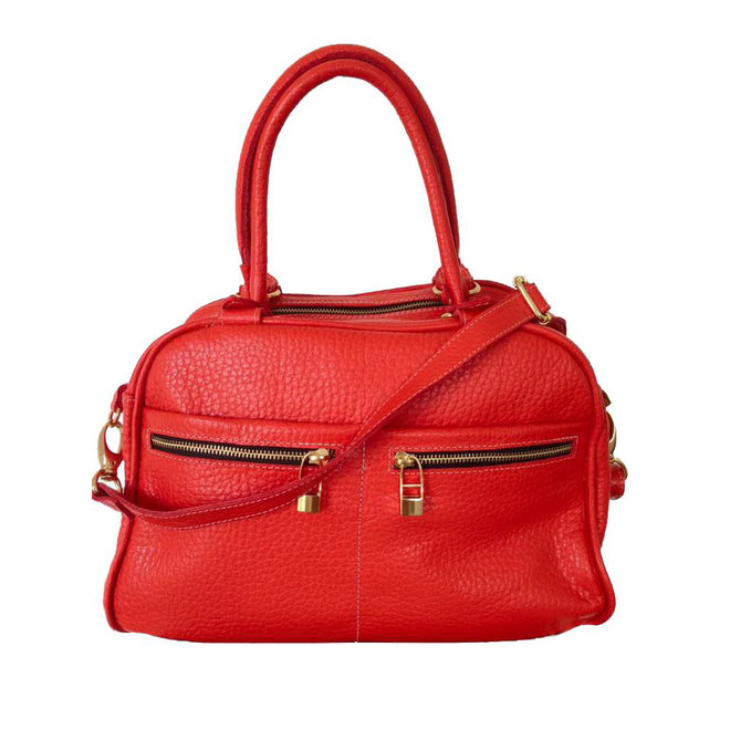 LEATHER BAG - RED