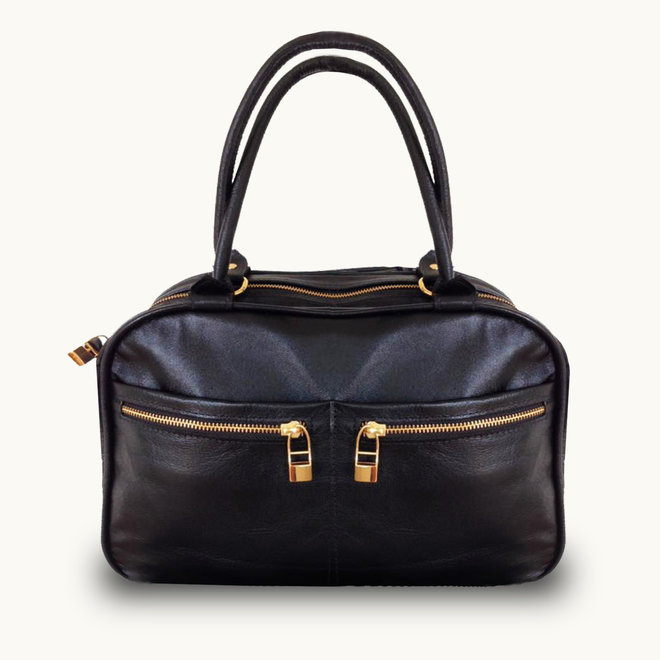 LEATHER BAG - BLACK