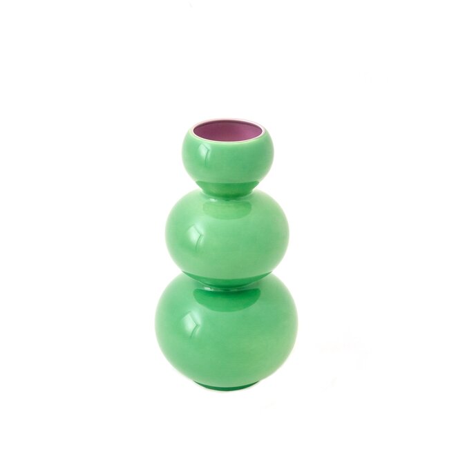 CERAMIC VASE - LOS FLOREROS - RUMBA - GREEN