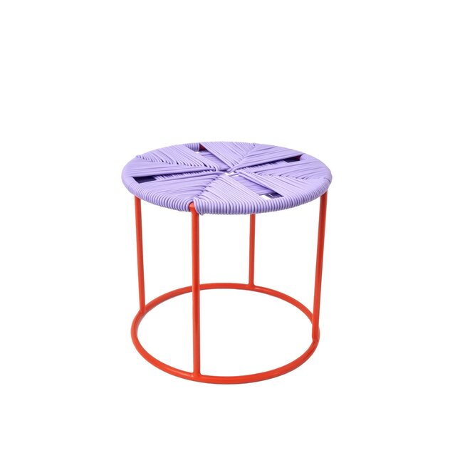 SIDE TABLE - MESITA - JACARANDA LILA/ORANGE