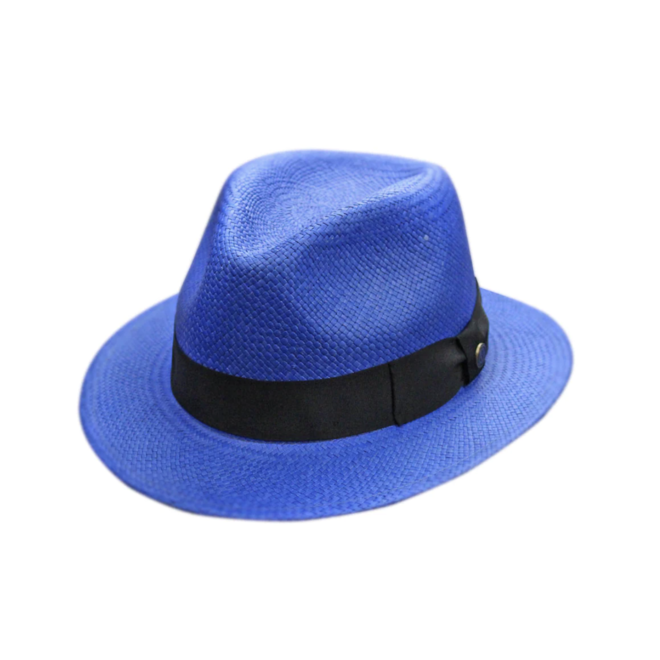 ORIGINAL PANAMA HAT "JONSSON TRADITION" - TOQUILLA - BLUE- ECUADOR