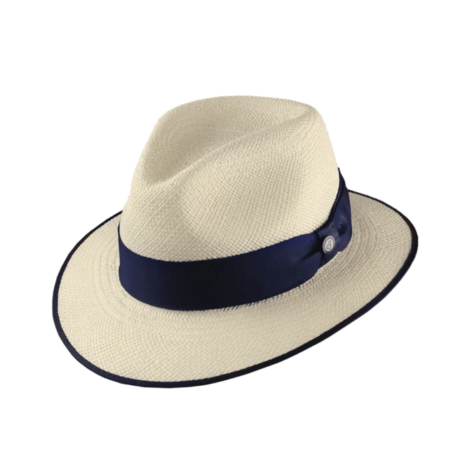 PANAMAHUT "JONSSON CLASSIC" TOQUILLA - BEIGE/BLAU - EKUADOR