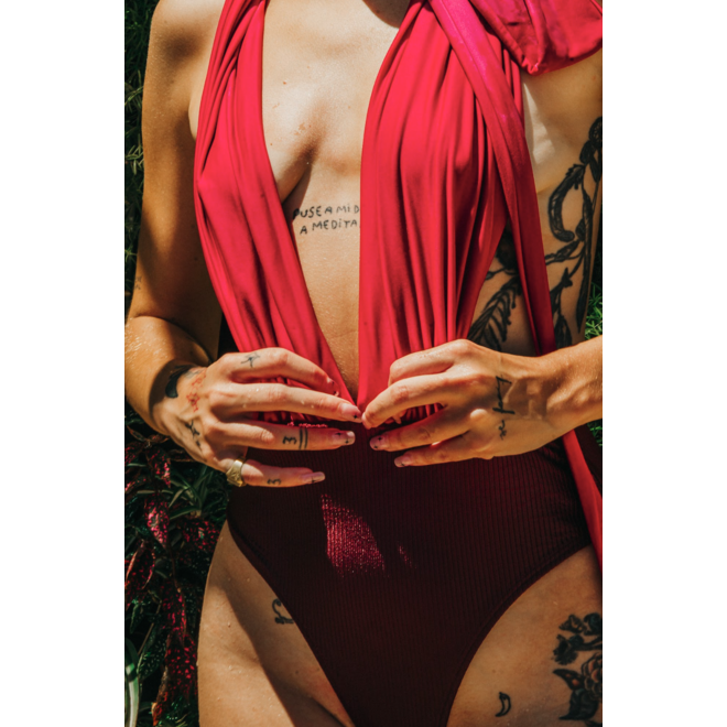 SWIMSUIT "LIVIA" - MAGENTA  - BRAZIL