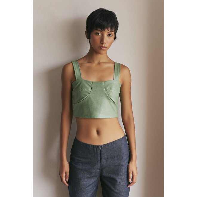 TOP "LEYLA" - GREEN