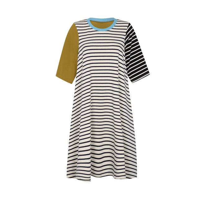 MIDI KLEID "BILLY DRESS" - GESTREIFT